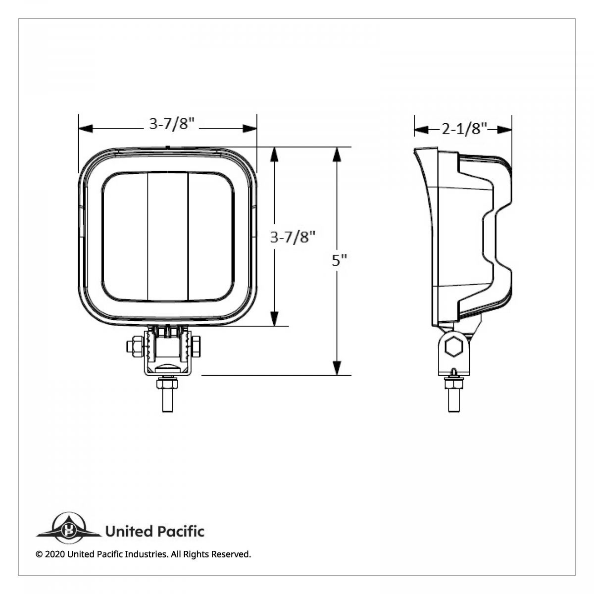 9 LED Square Wide Angle Driving/Work Flood Light (Bulk) - Thumbnail 5