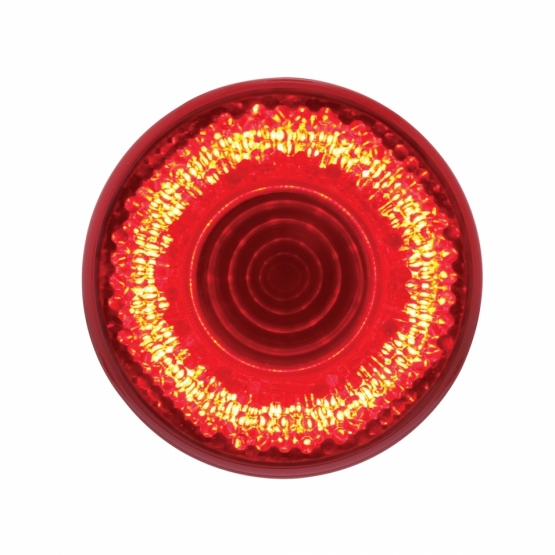 9 LED 2" Round Mirage Light (Clearance/Marker) - Red LED/Red Lens