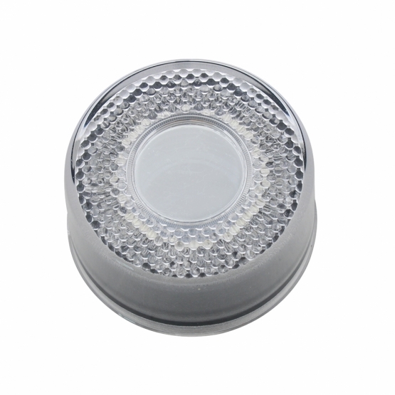 9 LED 2" Round Mirage Light (Clearance/Marker) - Amber LED/Clear Lens - Thumbnail 3