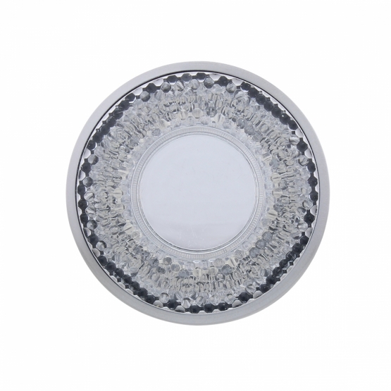 9 LED 2" Round Mirage Light (Clearance/Marker) - Red LED/Clear Lens - Thumbnail 2