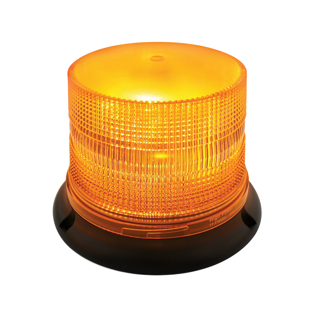 3 High Power LED 5" Round Beacon Light - Permanent Mount