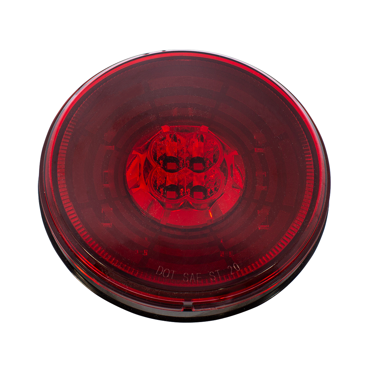 13 LED 4" Round Abyss Light (Stop, Turn & Tail) - Red LED/Red Lens - Thumbnail 4