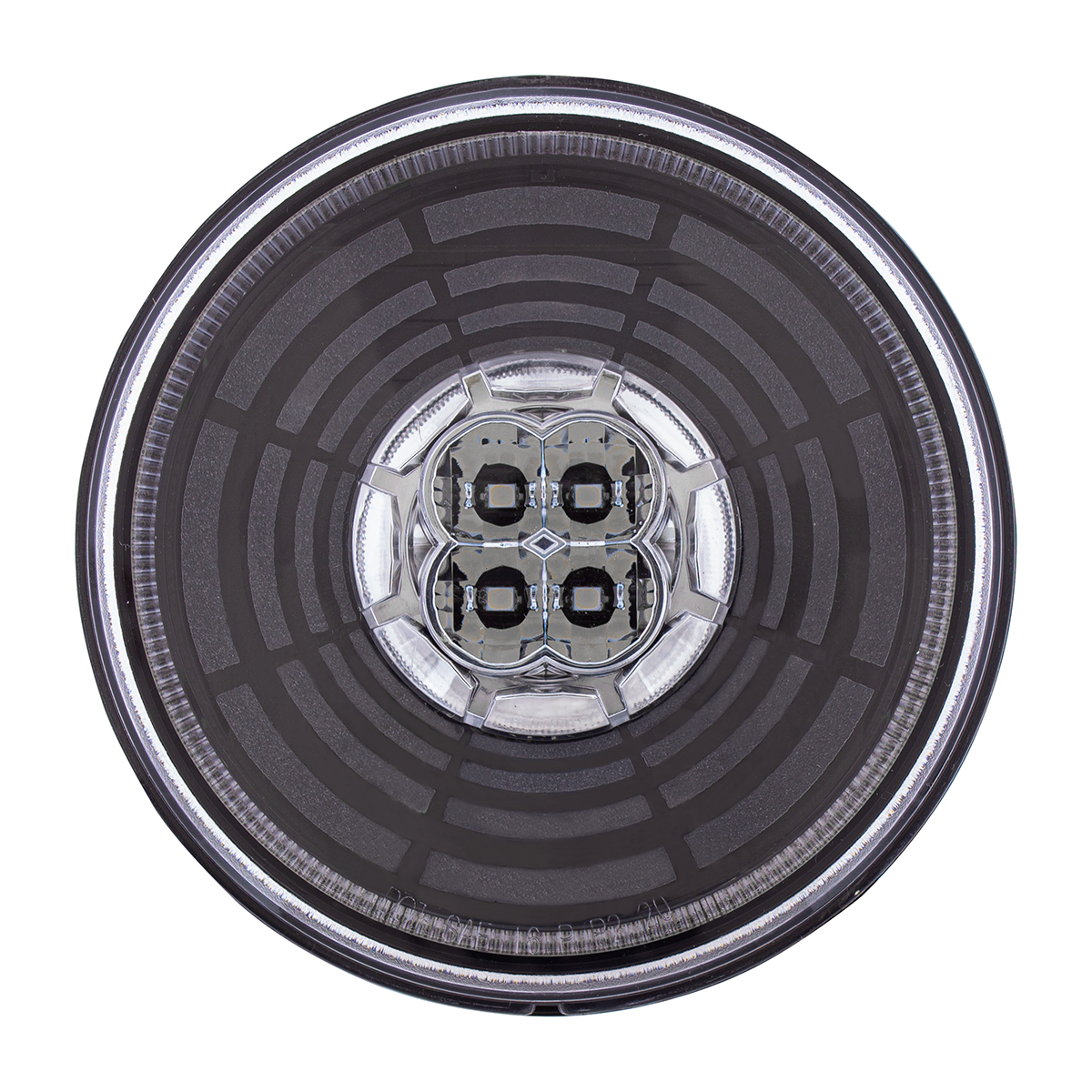 13 LED 4" Round Abyss Light (Turn Signal) - Amber LED/Clear Lens - Thumbnail 2