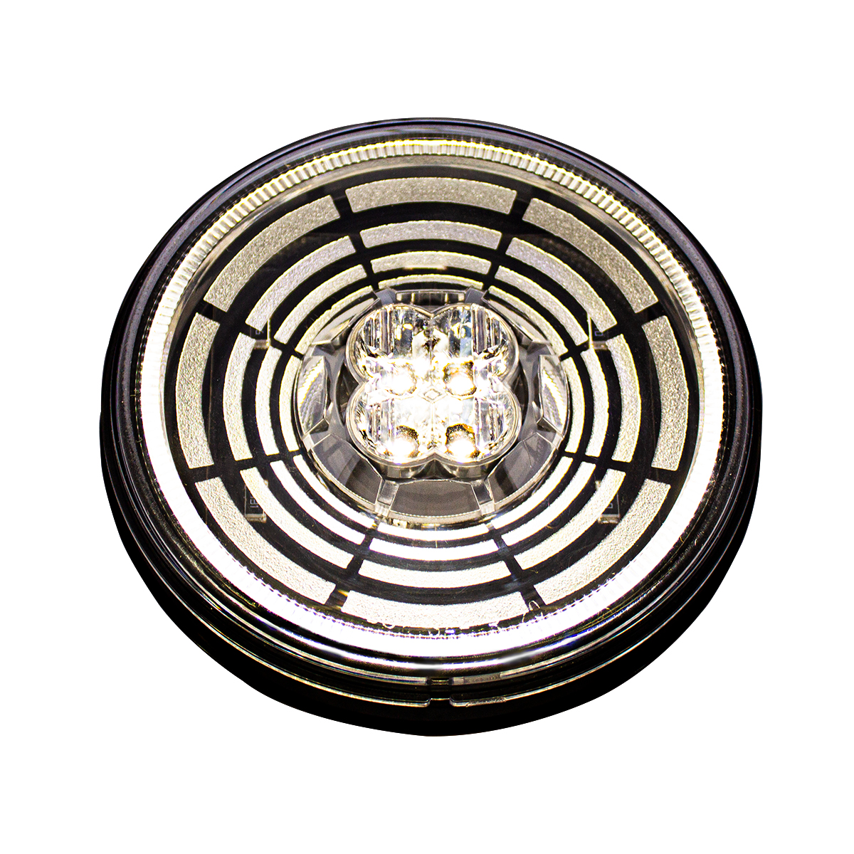 13 LED 4" Round Abyss Light (Back-Up) - White LED/Clear Lens - Thumbnail 3