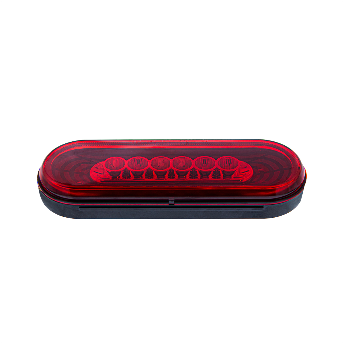 22 LED 6" Oval Abyss Light (Stop, Turn & Tail) - Red LED/Red Lens - Thumbnail 4