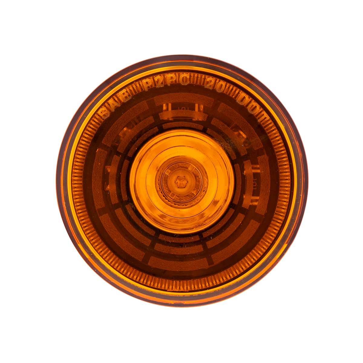 4 LED 2" Round Abyss Light (Clearance/Marker) - Amber LED/Amber Lens - Thumbnail 2