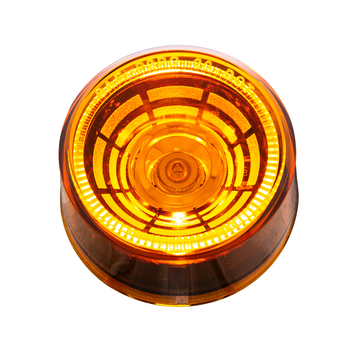 4 LED 2" Round Abyss Light (Clearance/Marker) - Amber LED/Amber Lens - Thumbnail 3