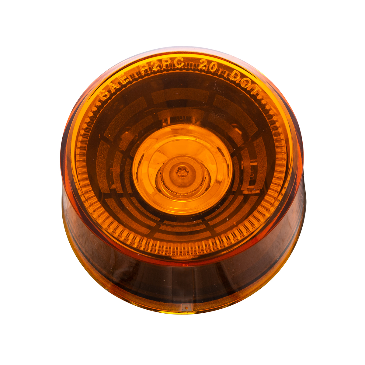 4 LED 2" Round Abyss Light (Clearance/Marker) - Amber LED/Amber Lens - Thumbnail 4