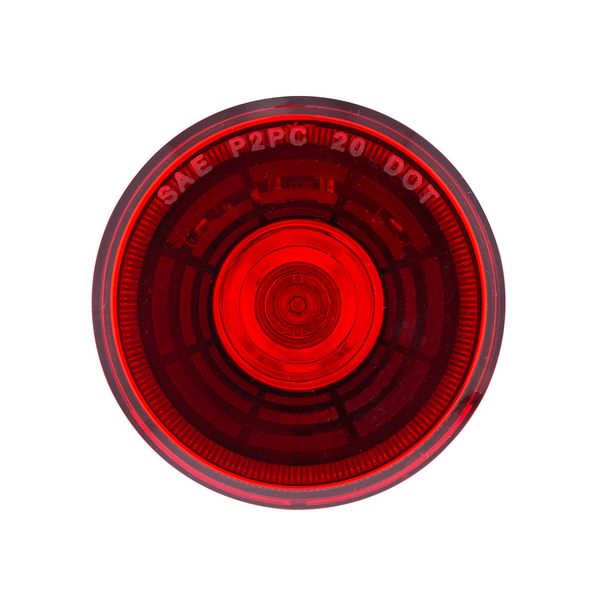 4 LED 2" Round Abyss Light (Clearance/Marker) - Red LED/Red Lens - Thumbnail 2