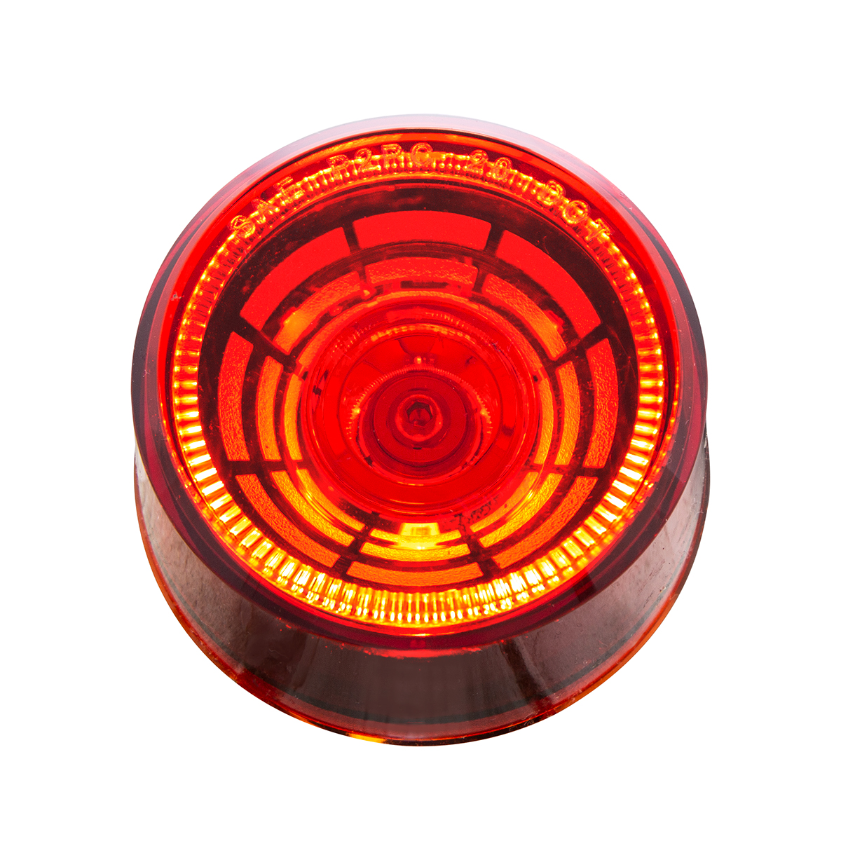 4 LED 2" Round Abyss Light (Clearance/Marker) - Red LED/Red Lens - Thumbnail 3