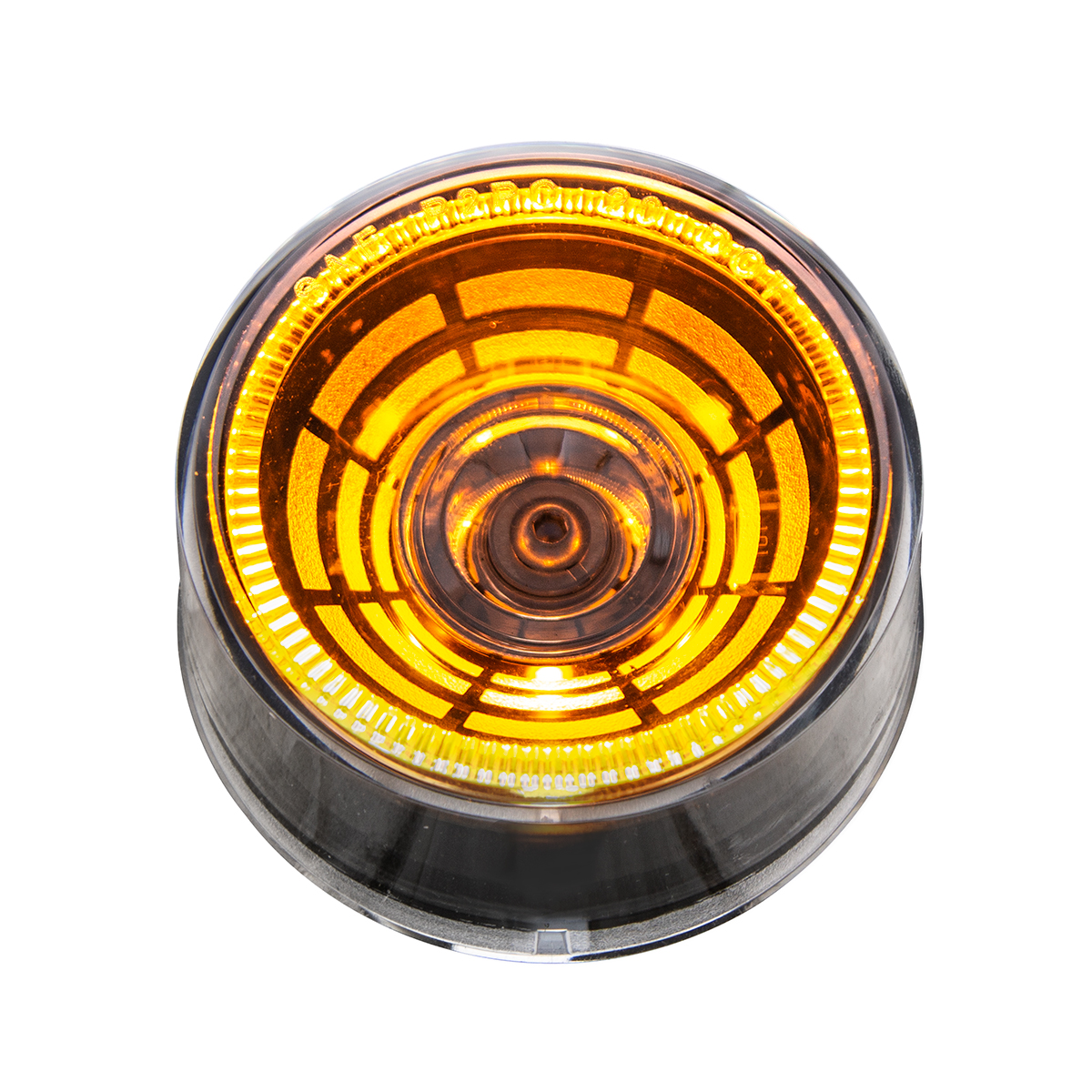 4 LED 2" Round Abyss Light (Clearance/Marker) - Amber LED/Clear Lens - Thumbnail 3