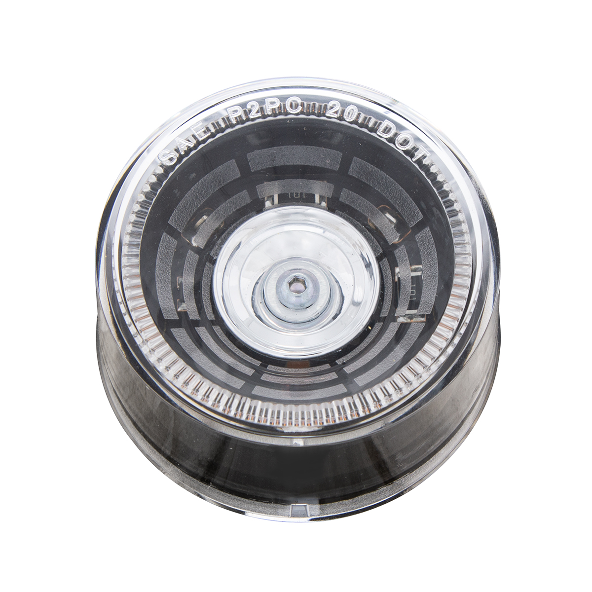 4 LED 2" Round Abyss Light (Clearance/Marker) - Amber LED/Clear Lens - Thumbnail 4