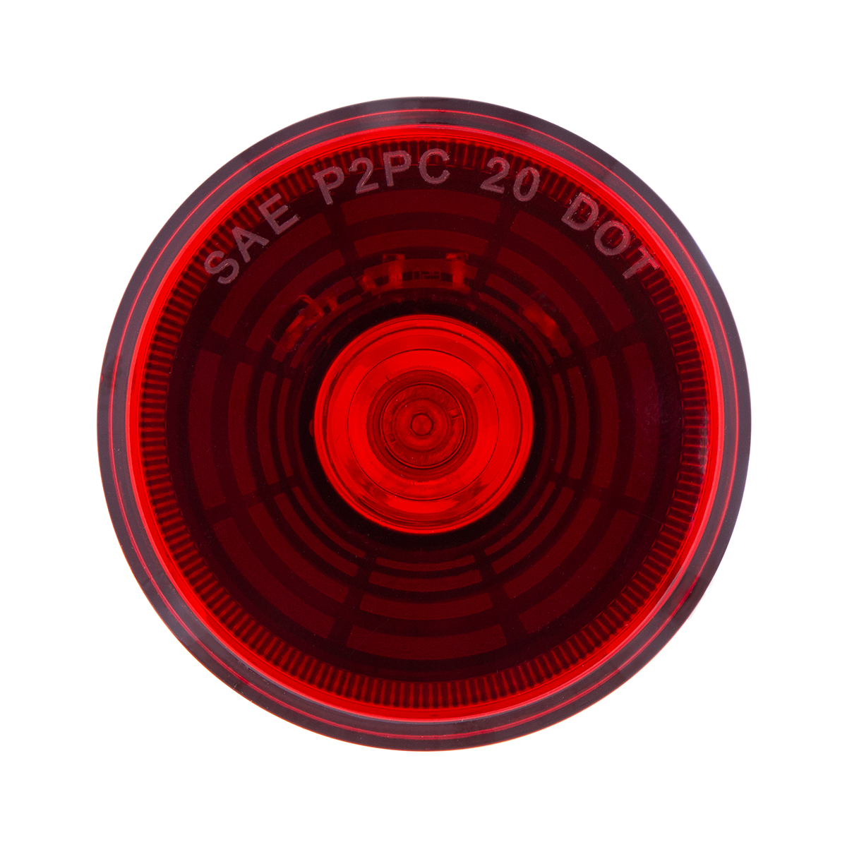 4 LED 2.5" Round Abyss Light (Clearance/Marker) - Red LED/Red Lens - Thumbnail 2
