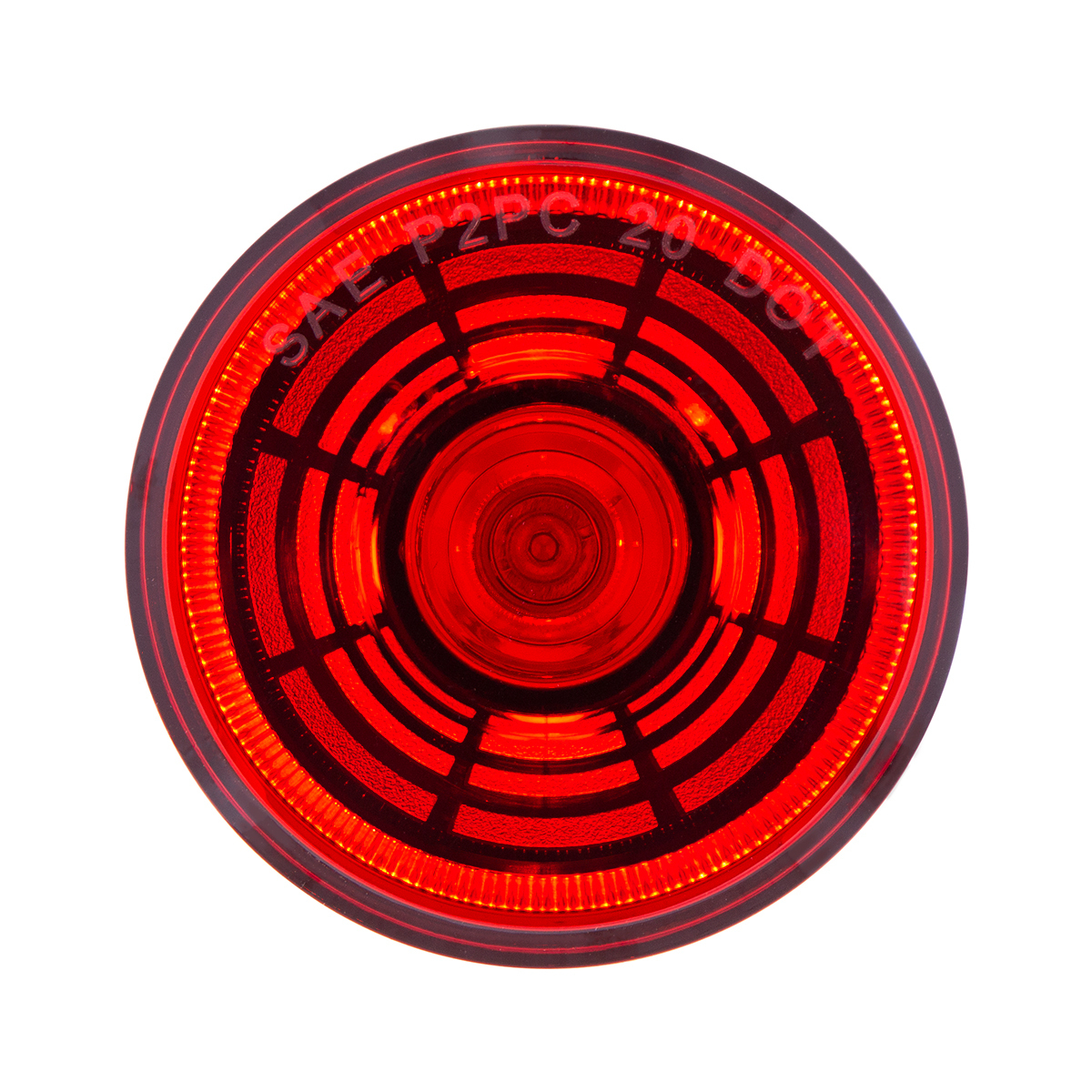 4 LED 2.5" Round Abyss Light (Clearance/Marker) - Red LED/Red Lens - Thumbnail 8