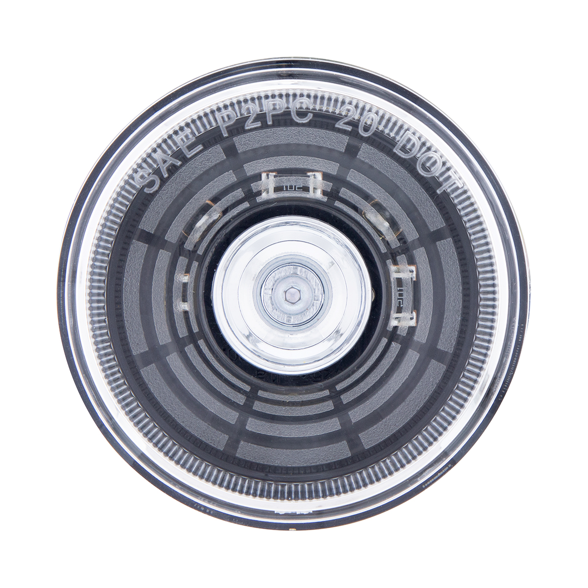 4 LED 2.5" Round Abyss Light (Clearance/Marker) - White LED/Clear Lens - Thumbnail 2