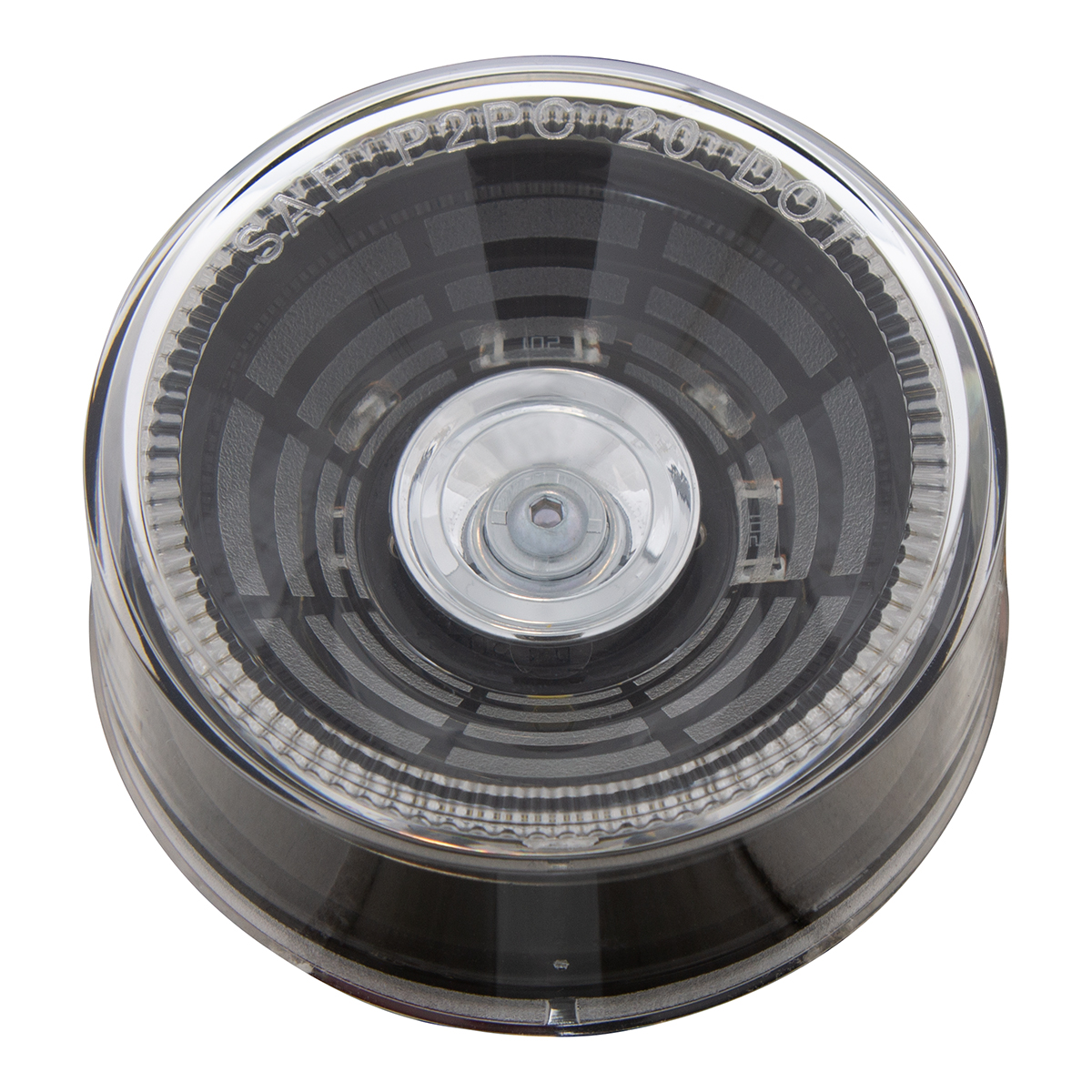 4 LED 2.5" Round Abyss Light (Clearance/Marker) - White LED/Clear Lens - Thumbnail 4