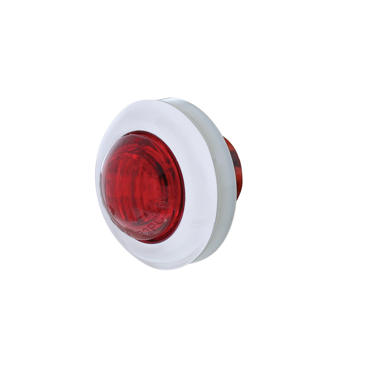3 LED Dual Function 3/4" Mini Auxiliary/Utility Light With Bezel & Washer - Red LED/Red Lens - Thumbnail 3