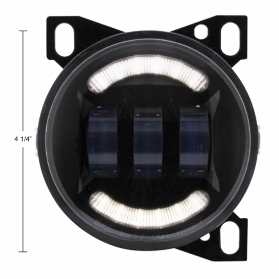 18 LED Fog Light With LED Light Bar For Peterbilt 579 (2012-2021) & Kenworth T660 (2007-2017)-Black - Thumbnail 8