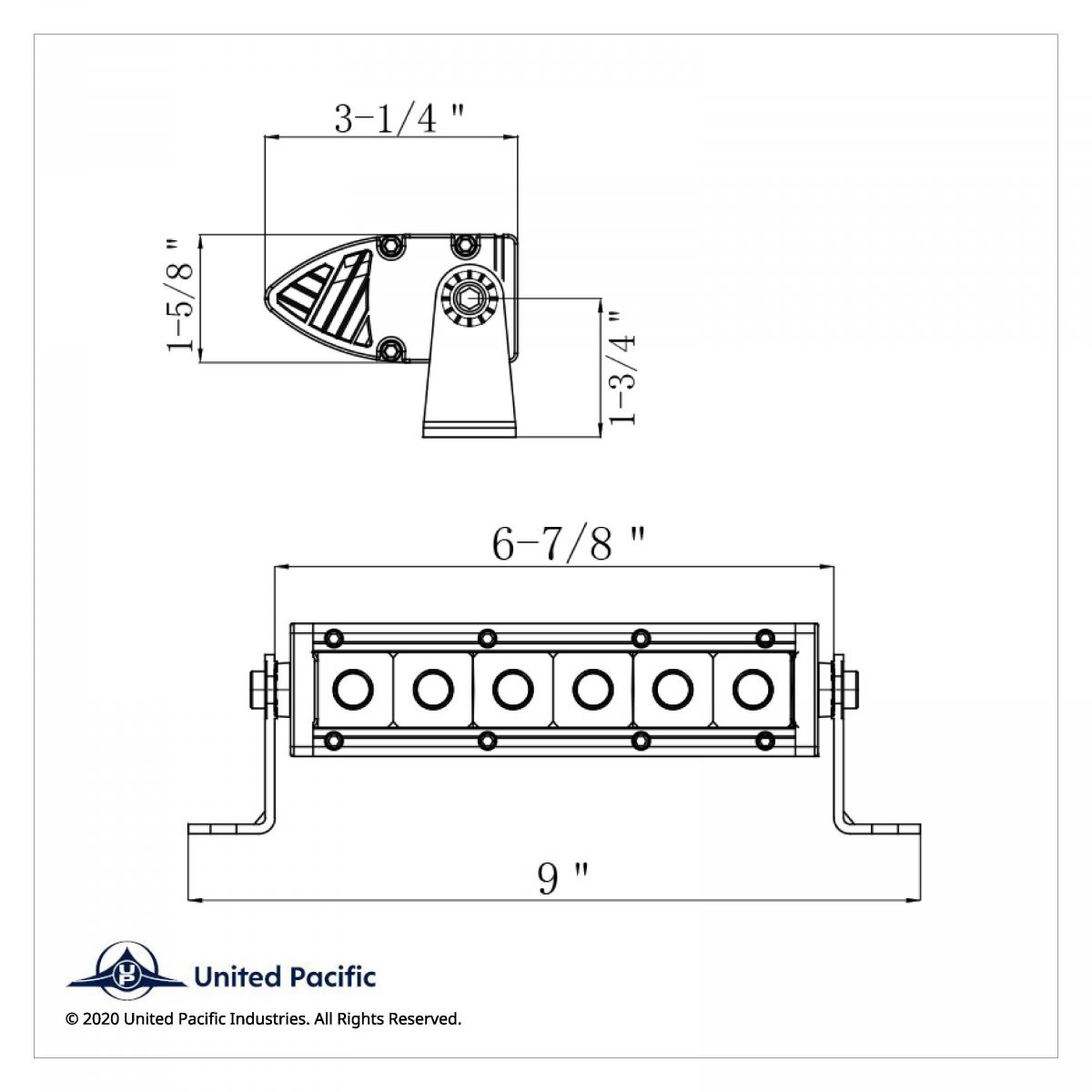 6 High Power CREE LED Single Row 7" Light Bar - Spot Light - Thumbnail 4