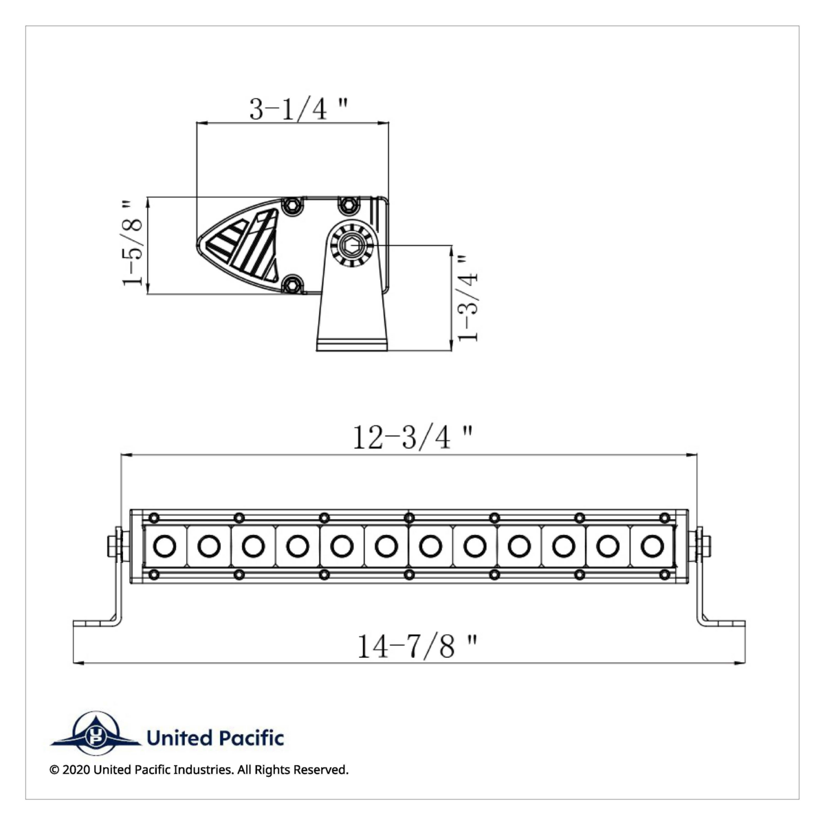 12 High Power CREE LED Single Row 12.5" Light Bar - Spot & Flood - Thumbnail 6