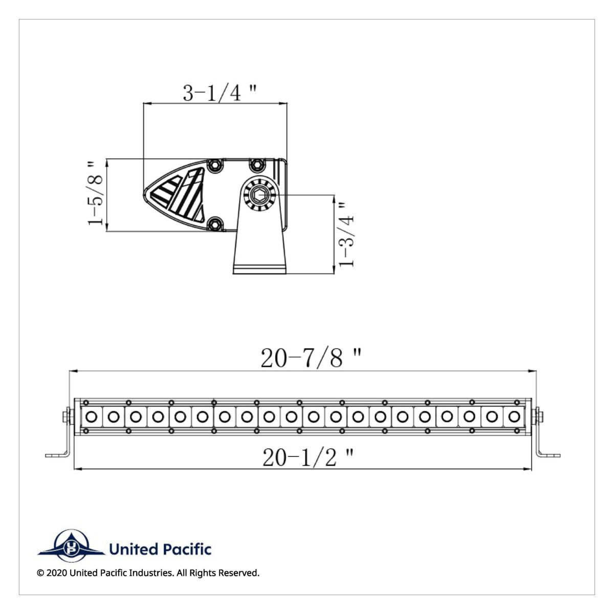 20 High Power CREE LED Single Row 20-1/2" Light Bar - Spot & Flood - Thumbnail 6