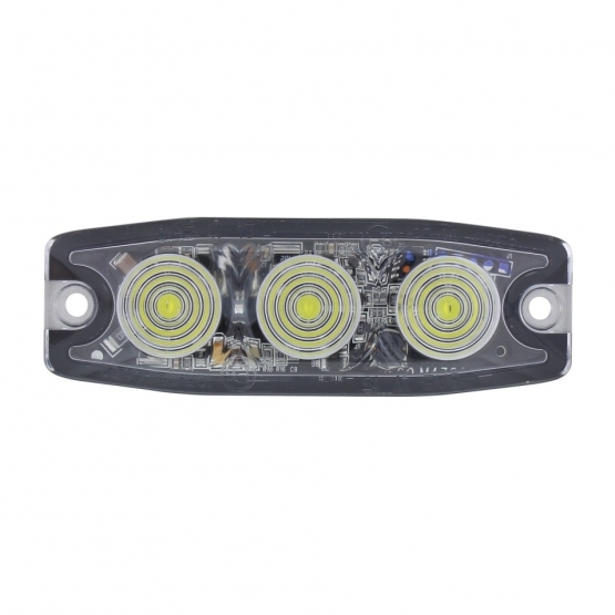 3 High Power LED Super Thin Warning Light - Amber LED (Bulk) - Thumbnail 2