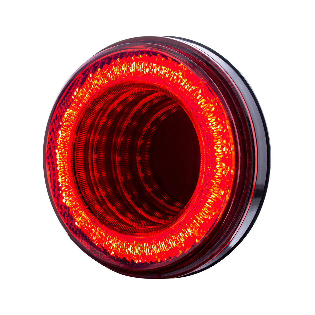 24 LED 4" Round Mirage Light (Stop, Turn & Tail) - Red LED/Red Lens (Bulk) - Thumbnail 3