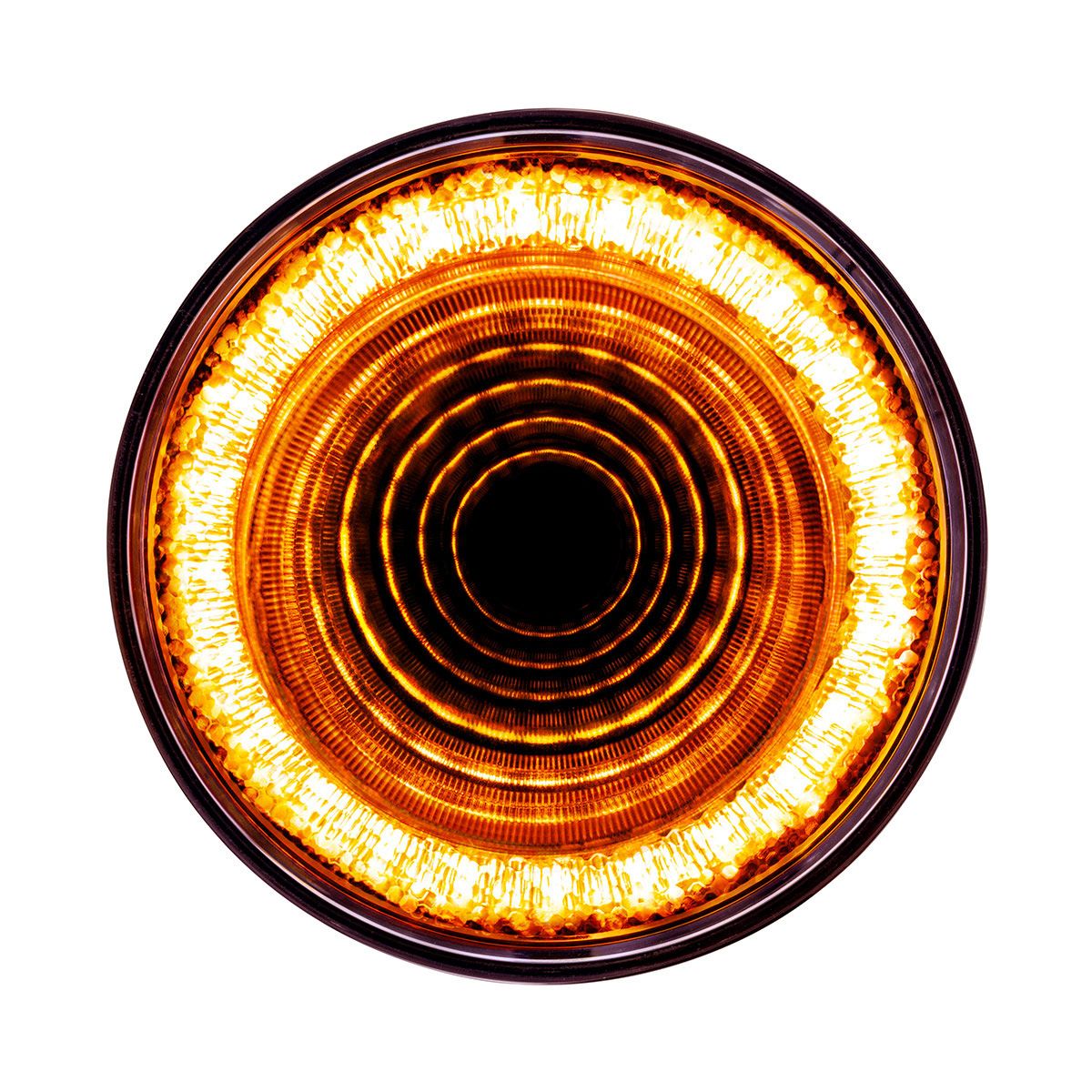 24 LED 4" Mirage Light (Turn Signal) - Amber LED/Clear Lens