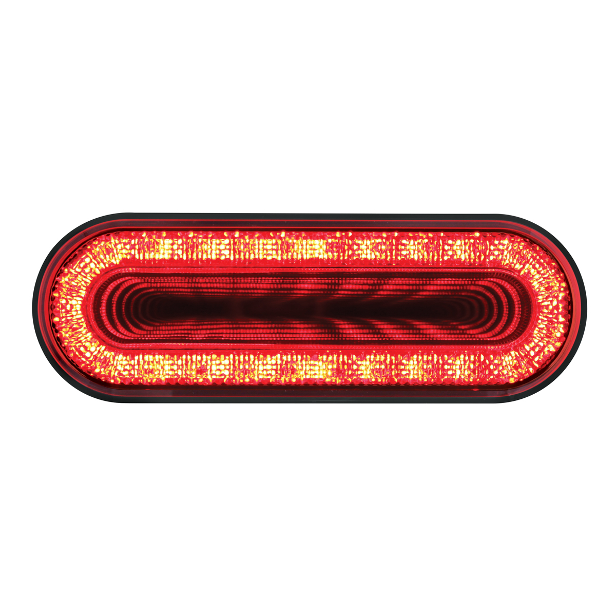 24 LED 6" Oval Mirage Light (Stop, Turn & Tail) - Red LED/Red Lens - Thumbnail 5