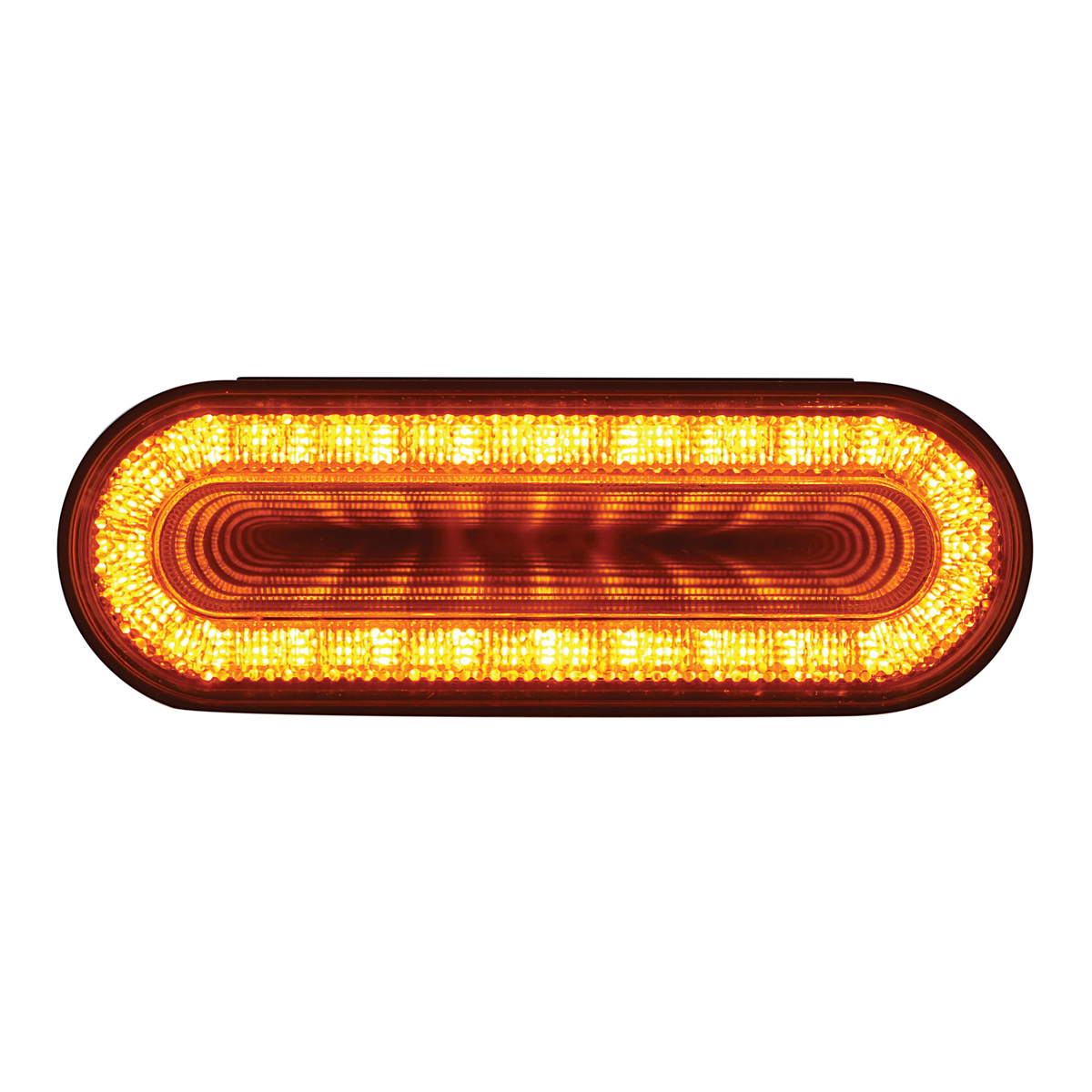24 LED 6" Oval Mirage Light (Turn Signal) - Amber LED/Amber Lens - Thumbnail 5