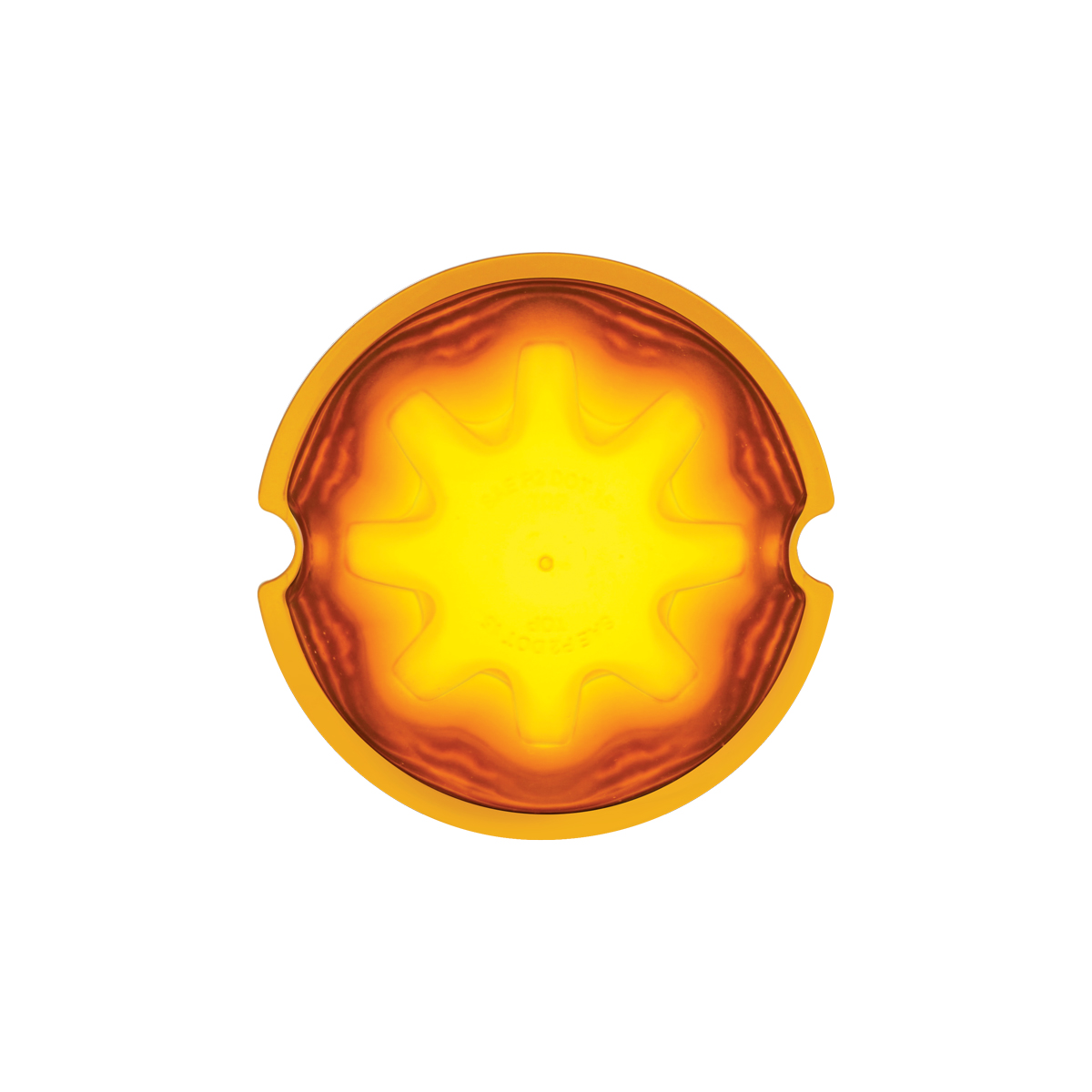 9 LED Dual Function GloLight Watermelon Cab/Auxiliary Light - Amber LED / Amber Lens (Bulk) - Thumbnail 6