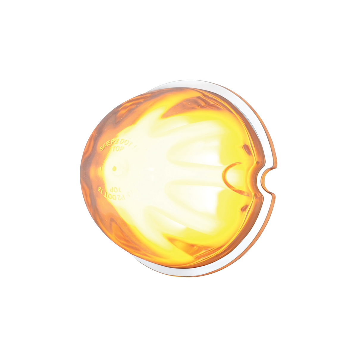 9 LED Dual Function GloLight Watermelon Cab/Auxiliary Light - Amber LED/Clear Lens - Thumbnail 4