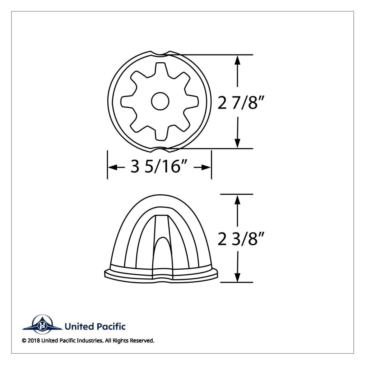 9 LED Dual Function GloLight Watermelon Cab/Auxiliary Light - Amber LED/Clear Lens (Bulk) - Thumbnail 10