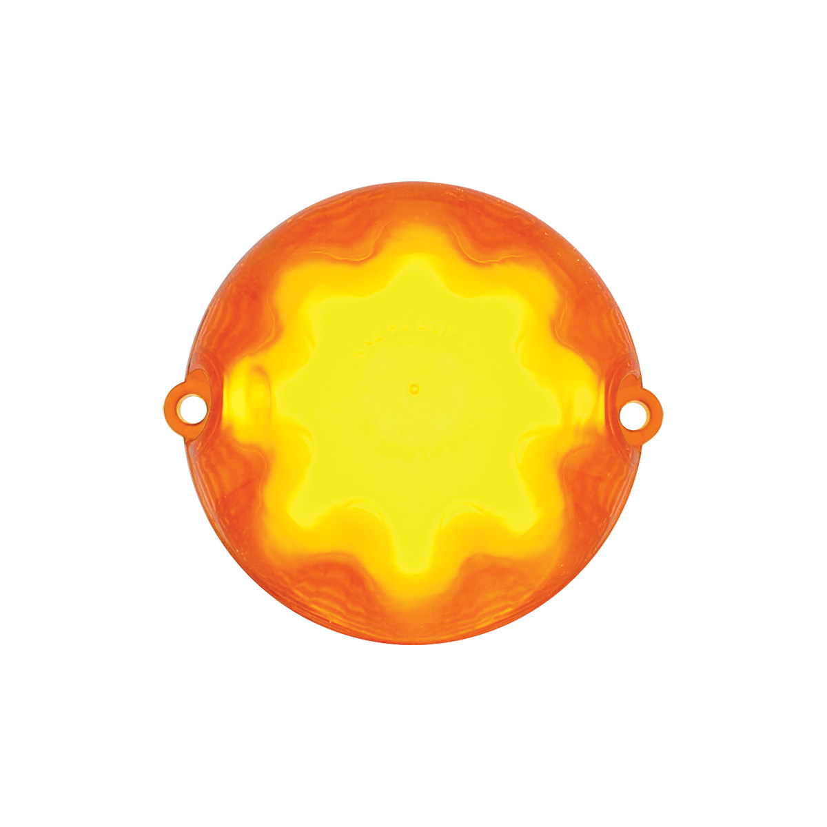 9 LED Dual Function GloLight Watermelon Grakon 1000 Style Cab Light - Amber LED/Amber Lens - Thumbnail 5