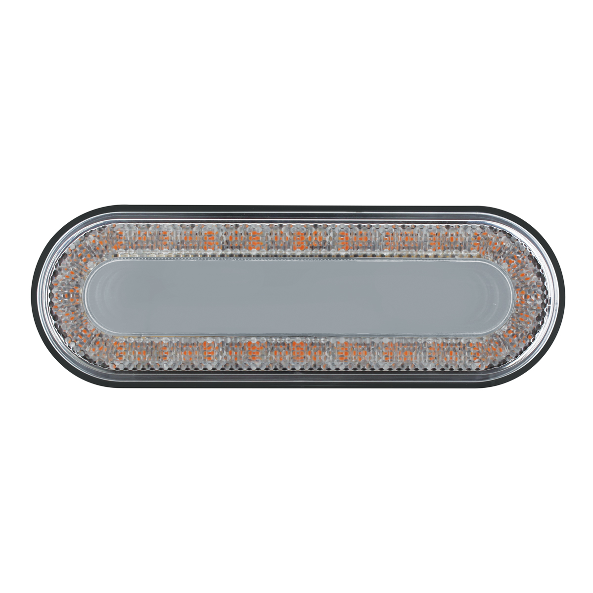 24 LED 6" Oval Mirage Light (Turn Signal) - Amber LED/Clear Lens - Thumbnail 2