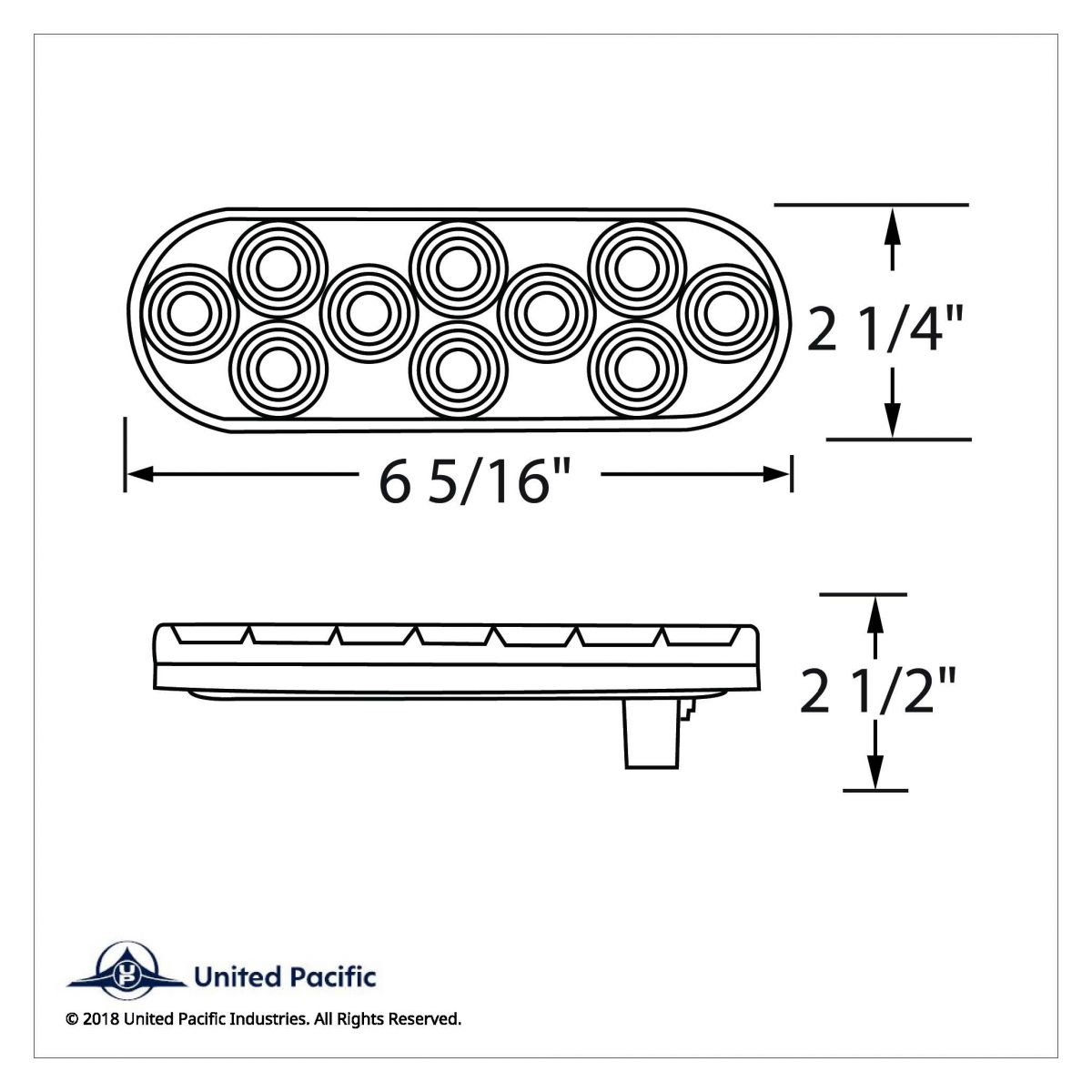 20 LED 6" Oval Back-Up Light - Competition Series (Bulk) - Thumbnail 6