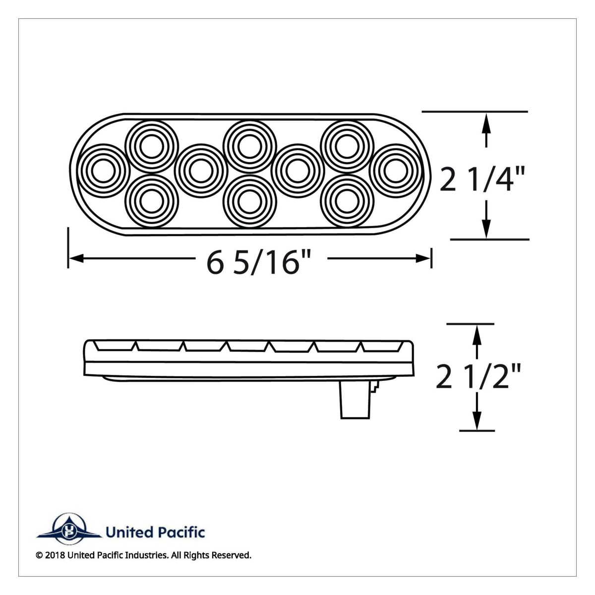 20 LED 6" Oval Back-Up Light Kit - Competition Series - Thumbnail 7