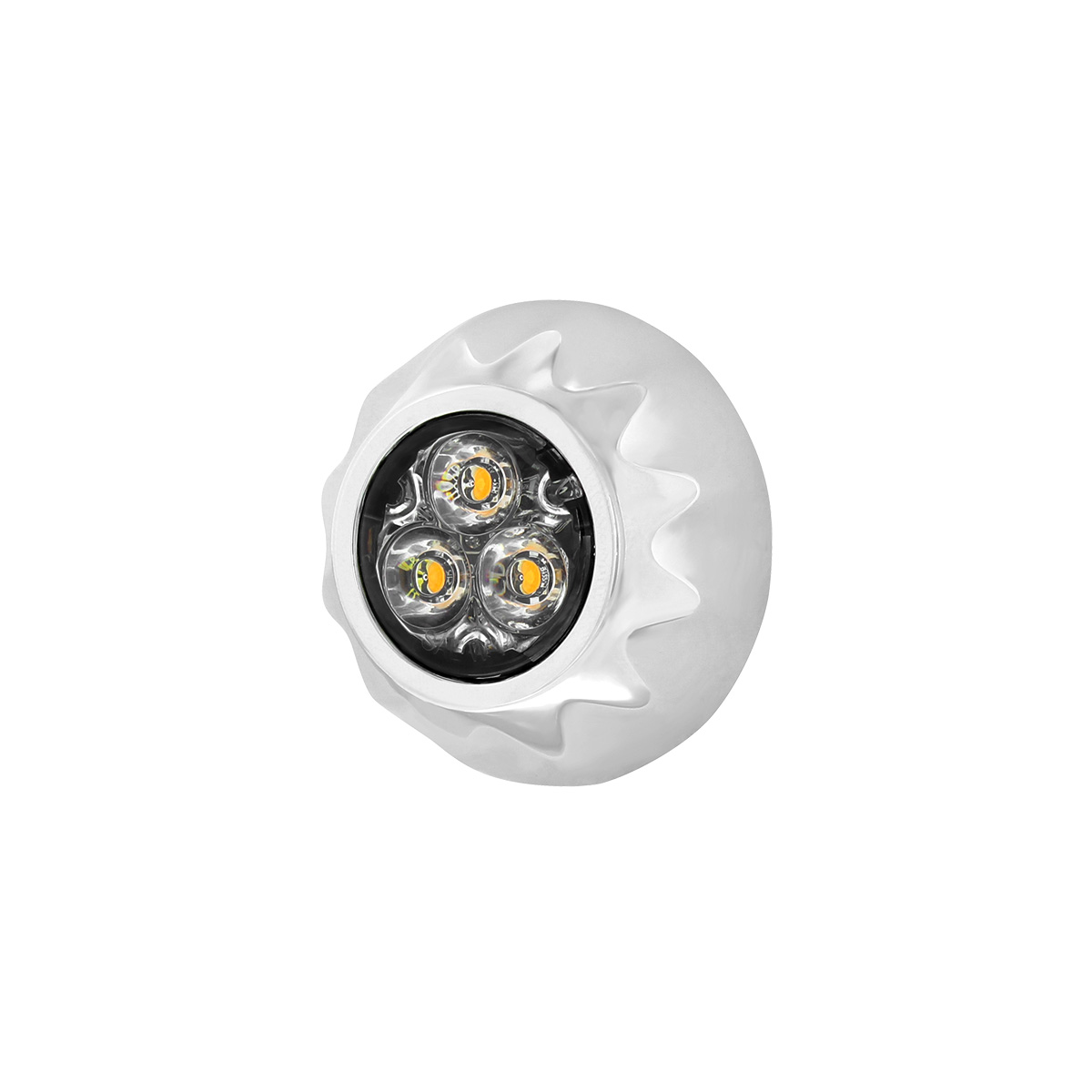 3 High Power LED Mini Warning Light - Amber LED (Bulk) - Thumbnail 3