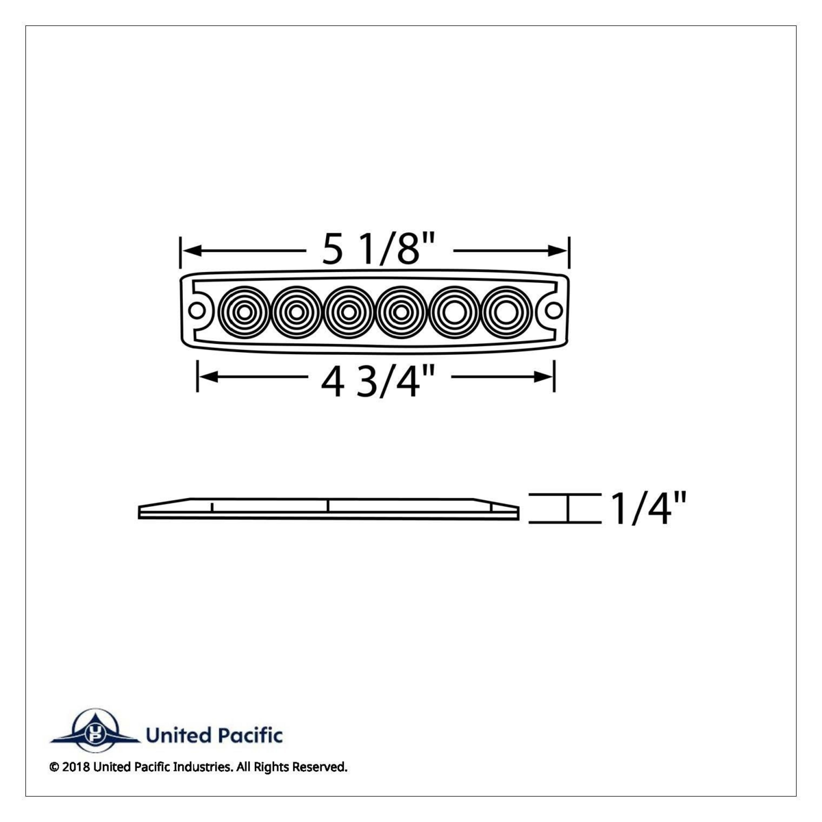 6 High Power LED Super Thin Warning Light - White LED/Clear Lens (Bulk) - Thumbnail 6