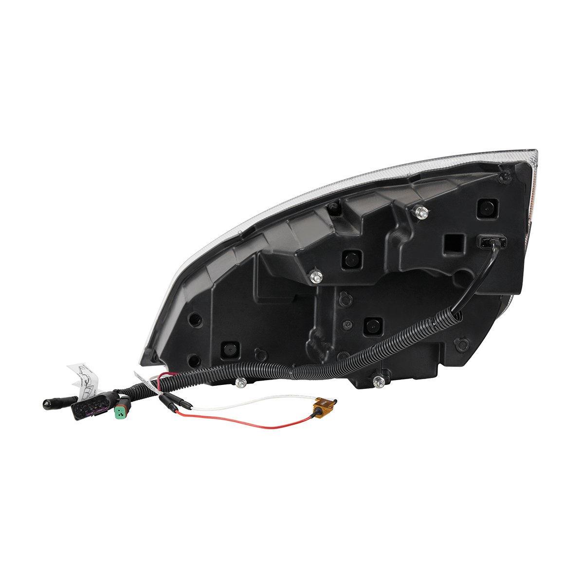 Chrome Quad-LED Headlight With LED DRL & Seq. Signal For 2018-2024 Freightliner Cascadia - Passenger - Thumbnail 5