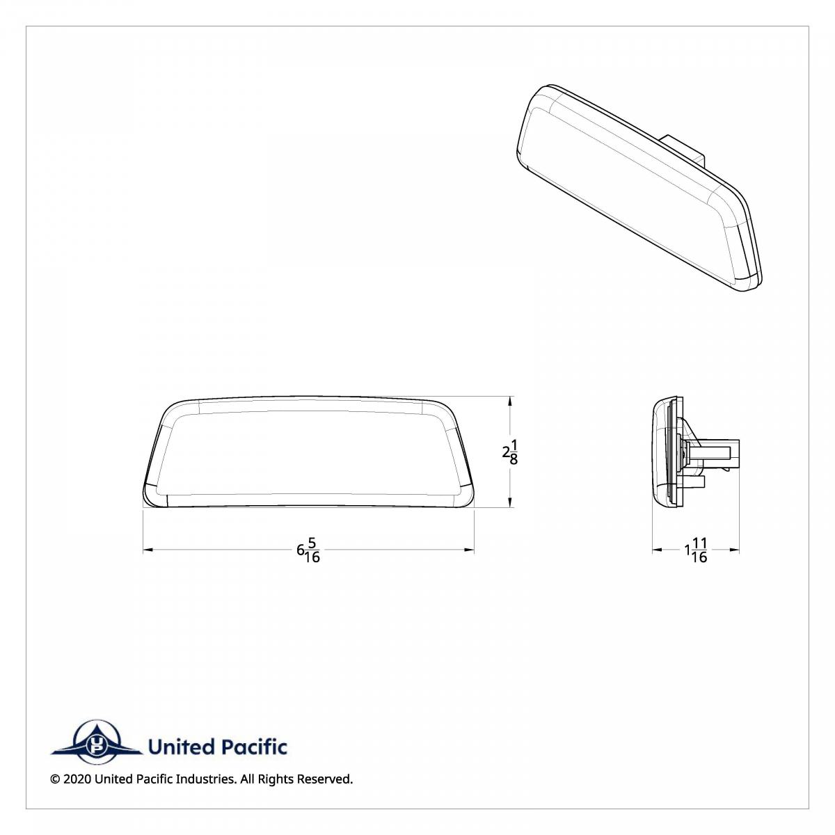 3 LED Fender Turn Signal/Parking Light For Kenworth T680/T700/T880 - Amber LED/Amber Lens - Thumbnail 8