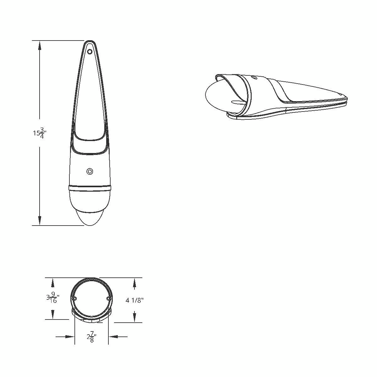 19 LED Reflector Grakon 1000 Cab Light Kit With Visor - Amber LED/Clear Lens - Thumbnail 2