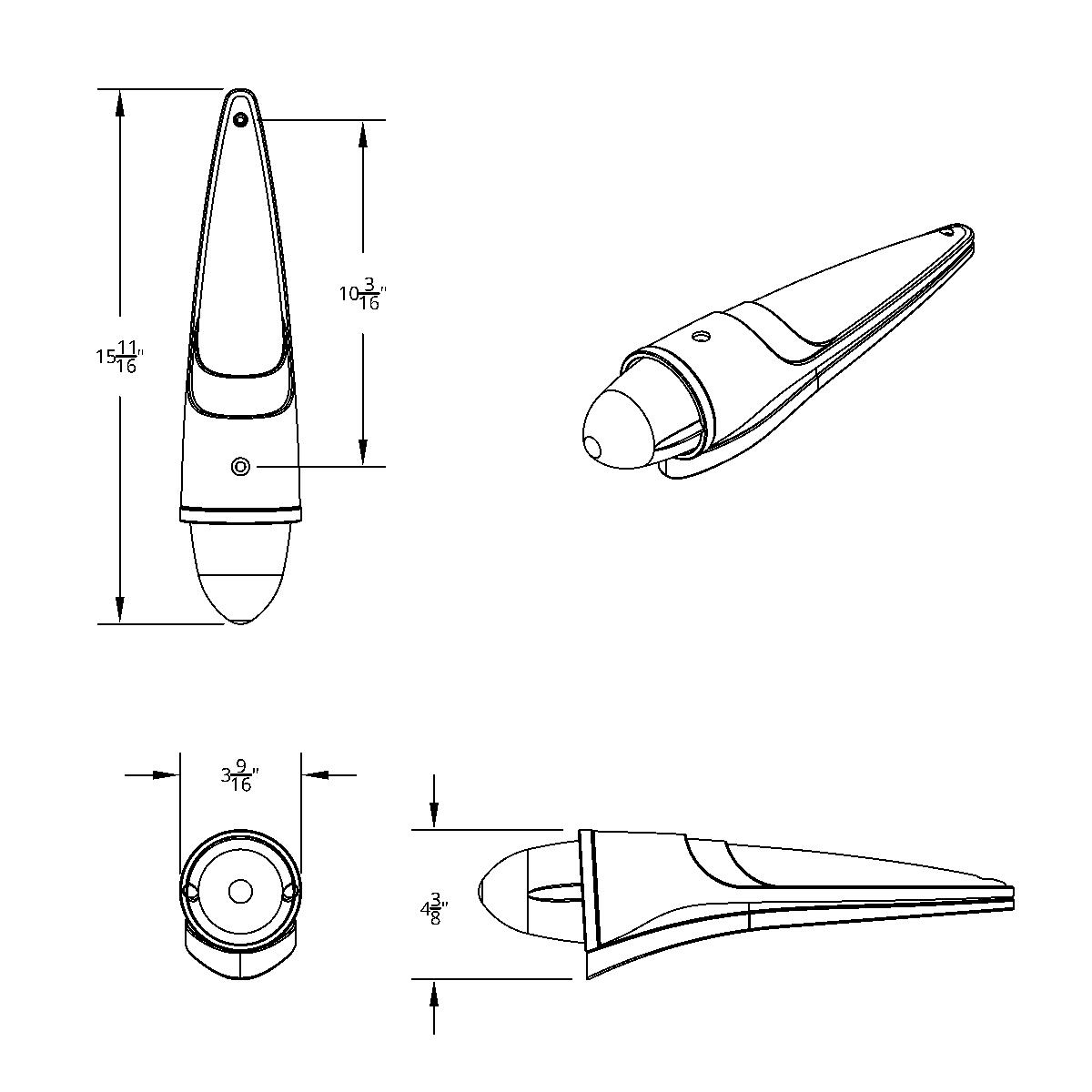 9 LED Dual Function GloLight Watermelon Grakon 1000 Style Cab Light Kit - Amber LED/Amber Lens - Thumbnail 3