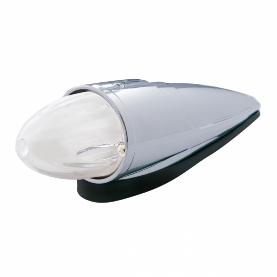 9 LED Dual Function GloLight Watermelon Grakon 1000 Style Cab Light Kit - Amber LED/Clear Lens - Thumbnail 2