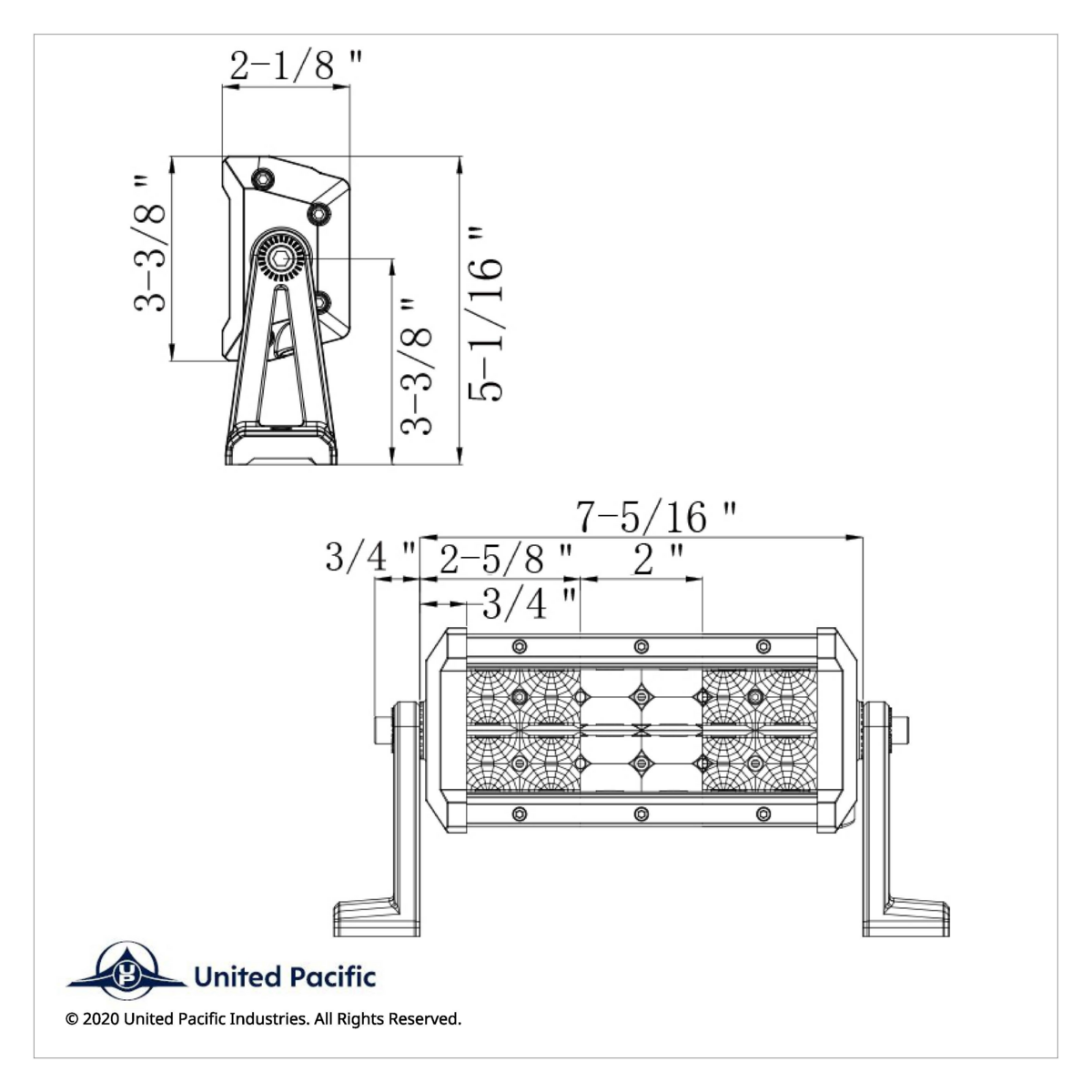 12 High Power LED Dual Row 8" Curved Flood/Spot Light Bar - Thumbnail 6