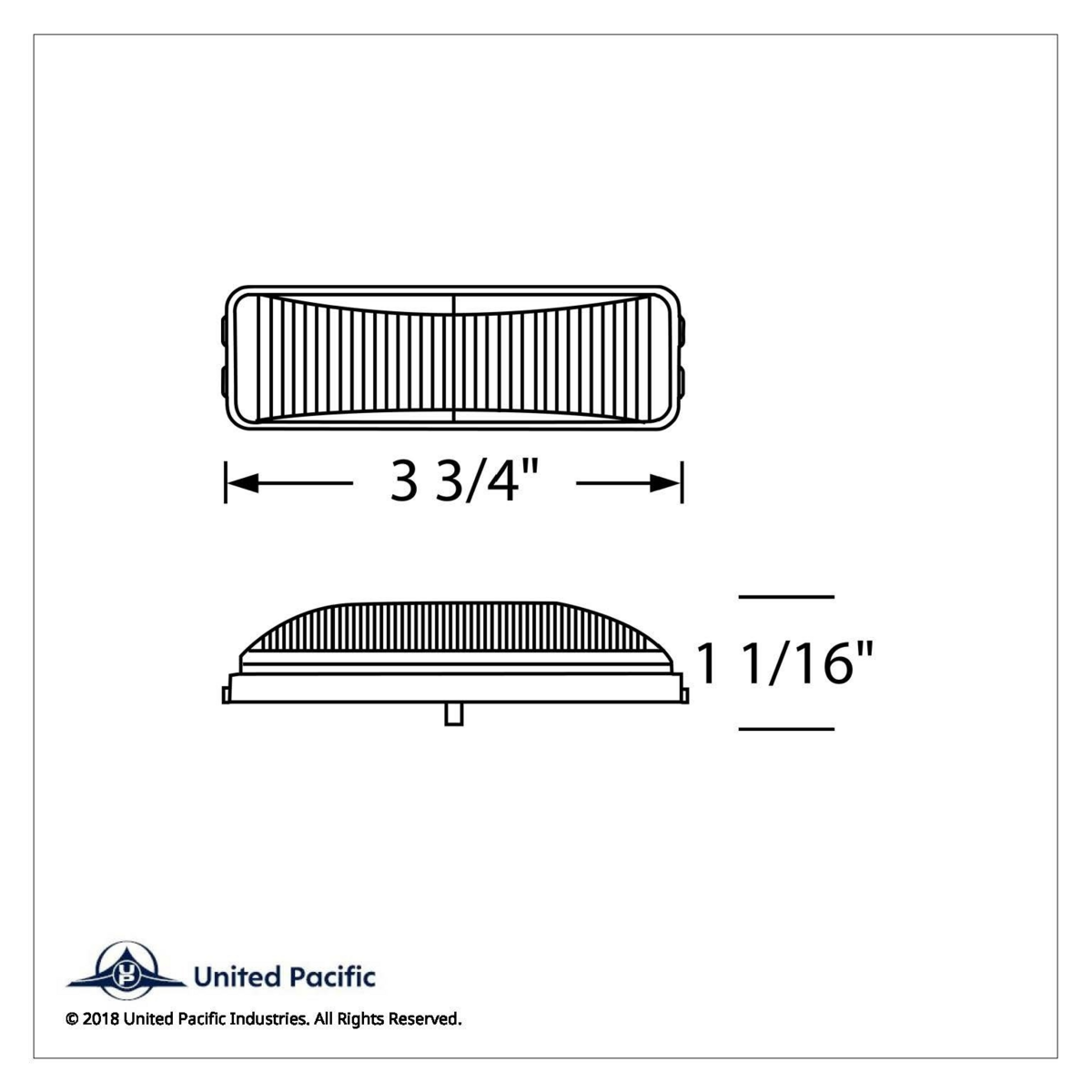 6 LED Rectangular Fender Mount Light (Clearance/Marker) With Amber & Red Lens (Bulk) - Thumbnail 7
