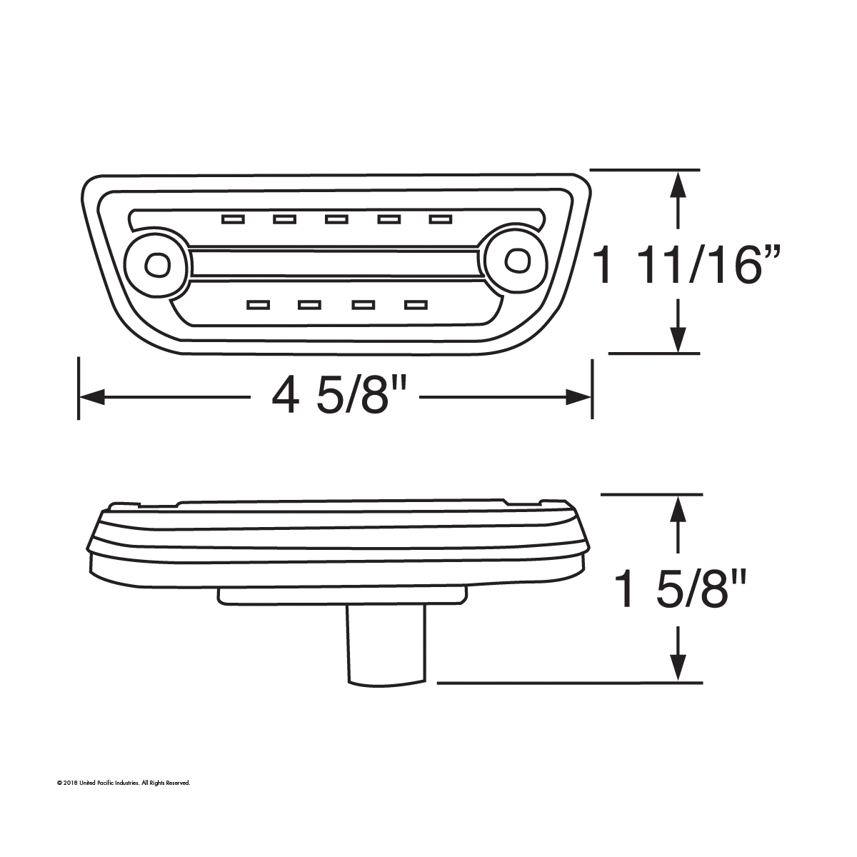9 LED Cab Light For Peterbilt 579 & Kenworth T680/T770/T880- Amber LED/Amber Lens - Thumbnail 7