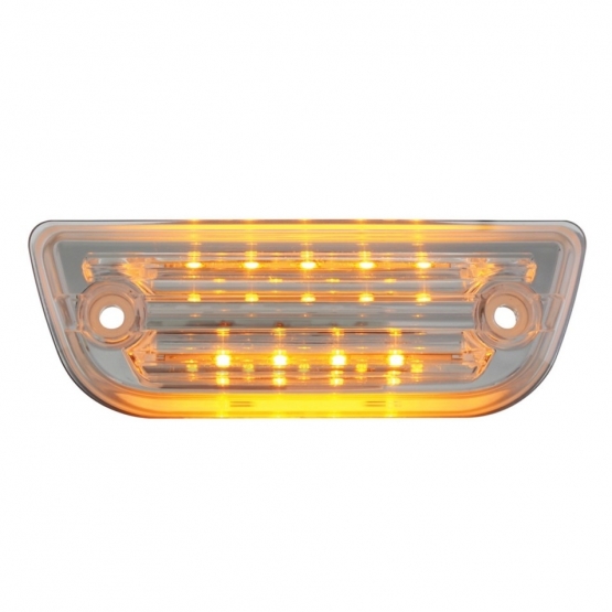 9 LED Cab Light For Peterbilt 579 & Kenworth T680/T770/T880 - Amber LED/Clear Lens