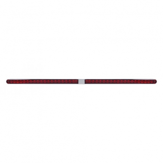 Dual 14 LED 12" Reflector Light Bars With Bezel - Red LED/Red Lens - Thumbnail 2