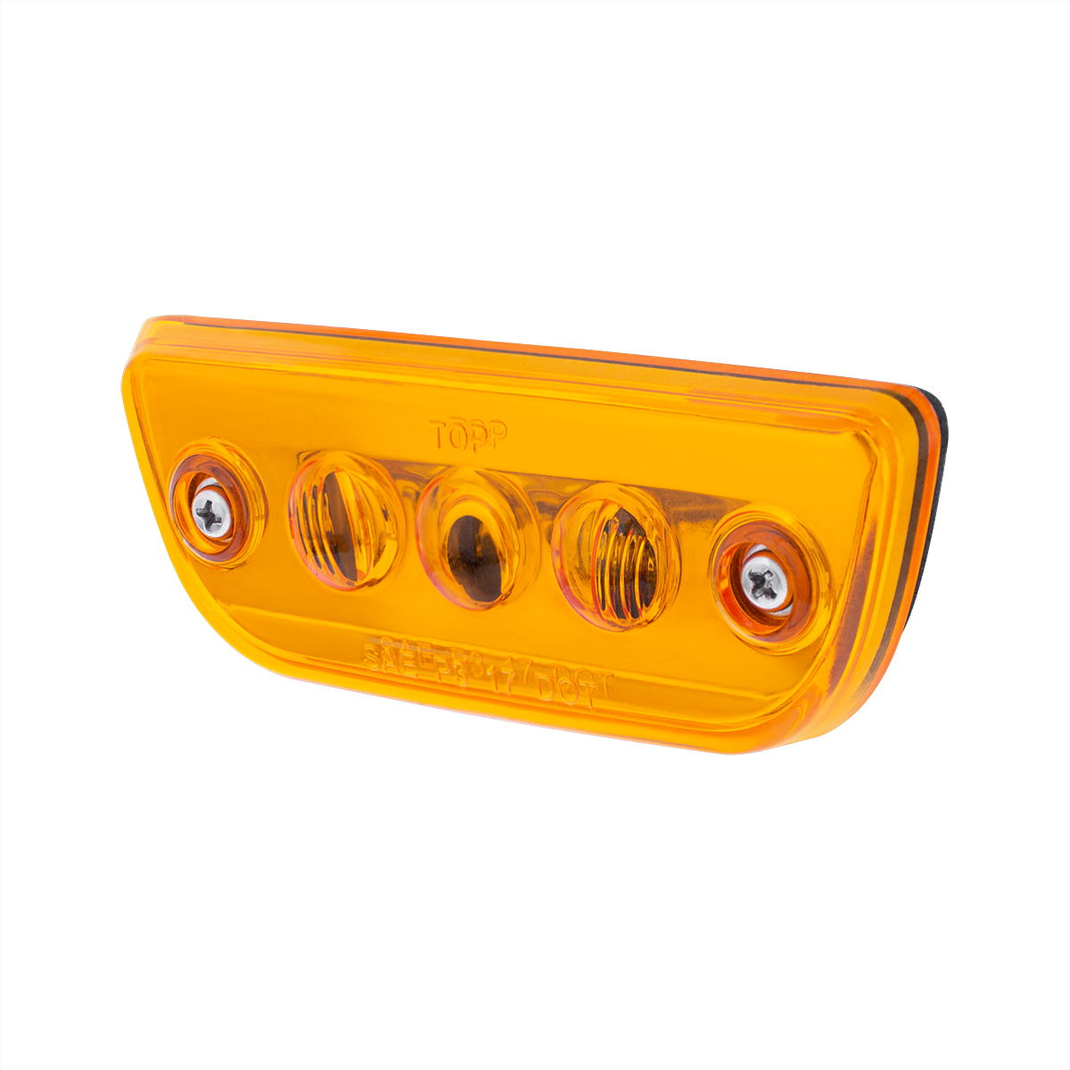 3 LED Cab Light For 2013-2021 Peterbilt 579 & Kenworth T680/T770/T880 -Amber LED/Lens - Thumbnail 4